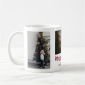 Frohe Weihnachten 3 Foto Collage Geschenk Kaffeetasse (Links)