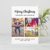 Frohe Weihnachten 3 Foto Collage Großeltern Holid (Stehend Vorderseite)