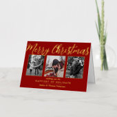 Frohe Weihnachten 3 Foto Collage Real (Vorderseite)