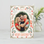 Frohe Weihnachten 3 Foto Coquette Botanisches Flor (Stehend Vorderseite)