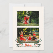 Frohe Weihnachten 3 Foto Coquette Botanisches Flor (Rückseite)