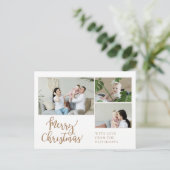 Frohe Weihnachten! 3 - FOTO Feiertagspostkarte (Stehend Vorderseite)