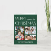 Frohe Weihnachten 3 Foto Green (Vorderseite)