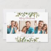 Frohe Weihnachten 3 Foto Paare Grüne (Vorderseite)