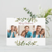 Frohe Weihnachten 3 Foto Paare Grüne (Stehend Vorderseite)