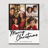 Frohe Weihnachten 3 Foto Personalisierter Urlaub (Vorderseite)