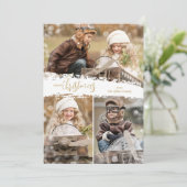 Frohe Weihnachten 3 Foto Weihnachtskarte (Stehend Vorderseite)