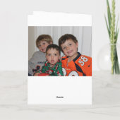 Frohe Weihnachten 3+ Foto Weihnachtskarte Personal (Rückseite)