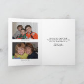Frohe Weihnachten 3+ Foto Weihnachtskarte Personal (Innenseite)