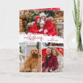Frohe Weihnachten 3 FotoCollage geklappt (Vorderseite)