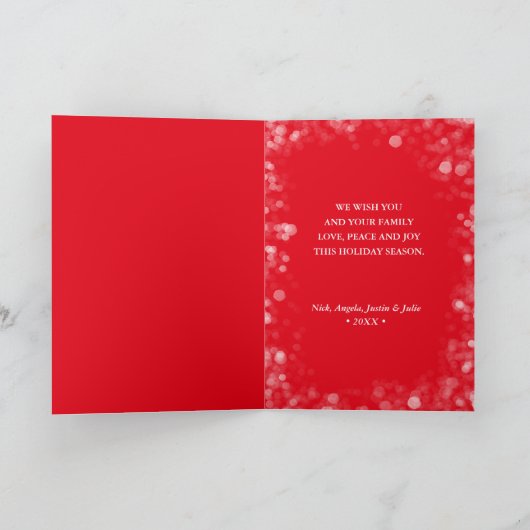 Frohe Weihnachten 3 FotoCollage geklappt (Innenseite)