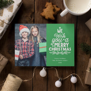 Frohe Weihnachten 3 Fotos Grünen Familie Weihnacht