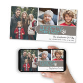 Frohe Weihnachten - 3 Fotos - Modernes Design