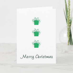 Frohe Weihnachten 3 Grüne Geschenke