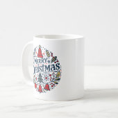 Frohe Weihnachten 3 Kaffeetasse (Vorderseite Links)