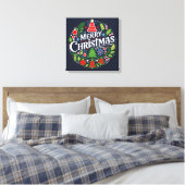 Frohe Weihnachten 3 Leinwanddruck (Insitu (Schlafzimmer))