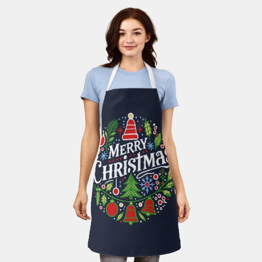 Frohe Weihnachten 3 Schürze (Getragen)