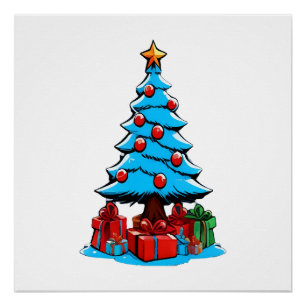 Frohe Weihnachten 3D Poster