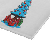 Frohe Weihnachten 3D Schneidebrett (Ecke)