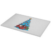 Frohe Weihnachten 3D Schneidebrett (Ecke)
