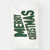 Frohe Weihnachten 3x5 Vinyl Banner (Vertikal)