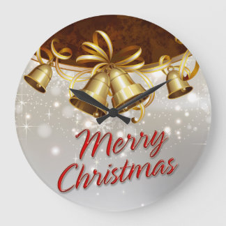 Frohe Weihnachten - 40 Uhr-Optionen Große Wanduhr
