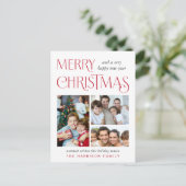 Frohe Weihnachten 4 Foto (Stehend Vorderseite)