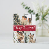 Frohe Weihnachten 4 Foto (Stehend Vorderseite)