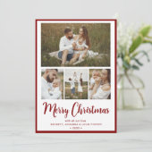 Frohe Weihnachten 4 Foto (Stehend Vorderseite)