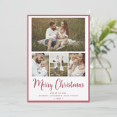Frohe Weihnachten 4 Foto (Stehend Vorderseite)