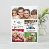 Frohe Weihnachten 4 Foto (Stehend Vorderseite)