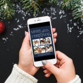 Frohe Weihnachten 4 Foto Blue