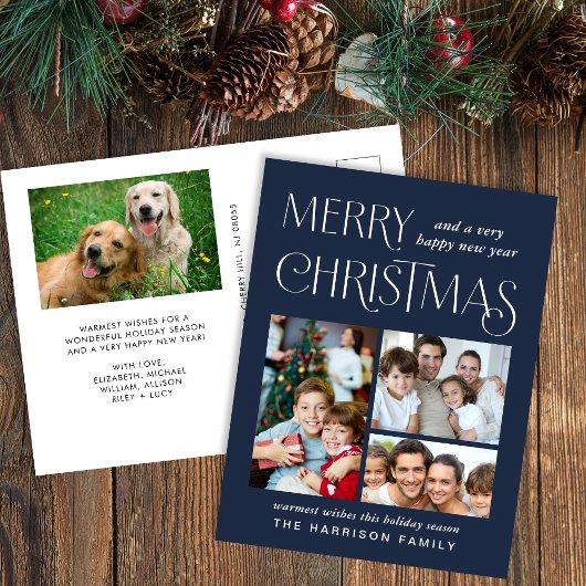 Frohe Weihnachten 4 Foto Blue