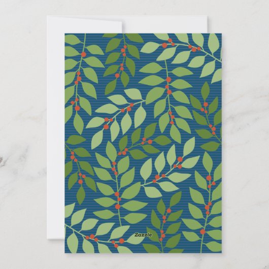 Frohe Weihnachten 4 Foto - Blue Botanical (Rückseite)