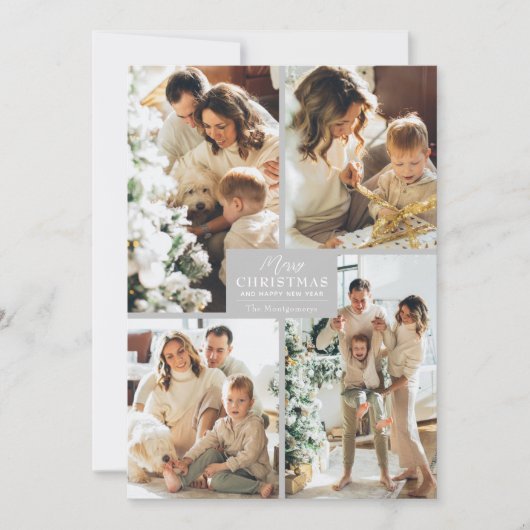 Frohe Weihnachten 4 Foto Collage (Vorderseite)