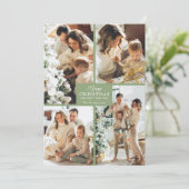 Frohe Weihnachten 4 Foto Collage (Stehend Vorderseite)