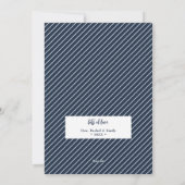 Frohe Weihnachten 4 Foto Collage Navy Blue (Rückseite)