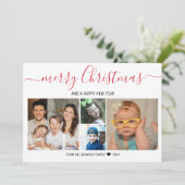 Frohe Weihnachten 4 Foto Collage Red Buffalo Karie (Stehend Vorderseite)