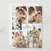 Frohe Weihnachten 4 Foto Collage Weihnachtskarten (Vorderseite)