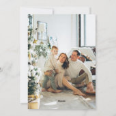 Frohe Weihnachten 4 Foto Flach-Weihnachtskarte (Rückseite)
