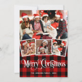 Frohe Weihnachten 4 FOTO Grußkarte (Vorderseite)