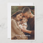 Frohe Weihnachten 4-Foto-persönliche Nachricht (Vorderseite)