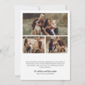 Frohe Weihnachten 4-Foto-persönliche Nachricht (Rückseite)