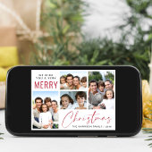 Frohe Weihnachten 4 Foto Rote Schrift