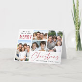 Frohe Weihnachten 4 Foto Rote Schrift (Vorderseite)