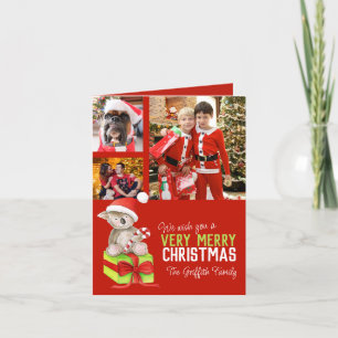Frohe Weihnachten 4 Fotos der Familie tragen auf e
