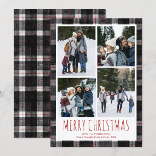 Frohe Weihnachten 4 Fotos Plaid