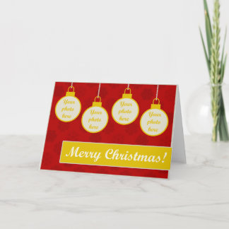 Frohe Weihnachten! 4 kundenspezifische Feiertagskarte