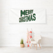 Frohe Weihnachten 4x10 Vinyl Banner (Insitu)