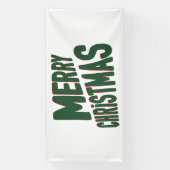 Frohe Weihnachten 4x8 Vinyl Banner (Vertikal)